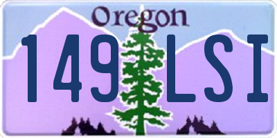 OR license plate 149LSI