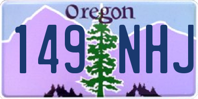 OR license plate 149NHJ