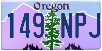 OR license plate 149NPJ
