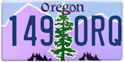 OR license plate 149ORQ