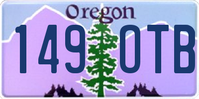 OR license plate 149OTB