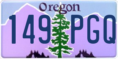 OR license plate 149PGQ