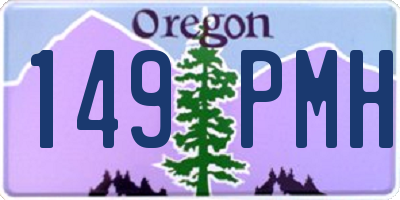 OR license plate 149PMH