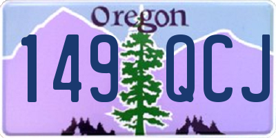OR license plate 149QCJ