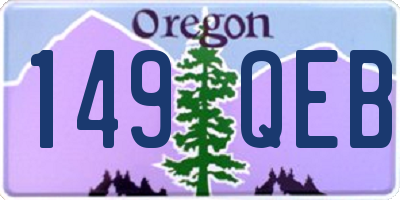 OR license plate 149QEB