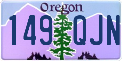 OR license plate 149QJN
