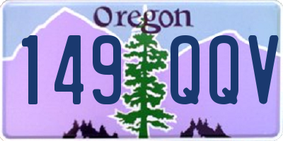 OR license plate 149QQV