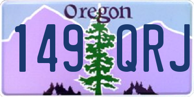 OR license plate 149QRJ