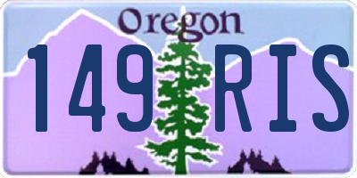 OR license plate 149RIS