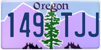 OR license plate 149TJJ