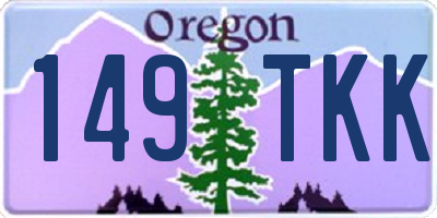 OR license plate 149TKK