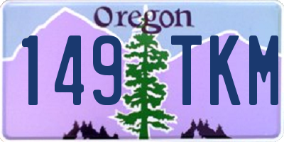 OR license plate 149TKM