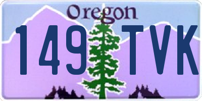 OR license plate 149TVK
