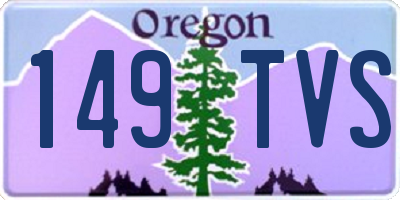 OR license plate 149TVS