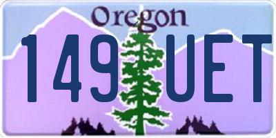 OR license plate 149UET