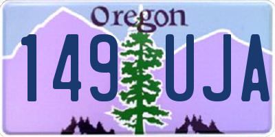 OR license plate 149UJA