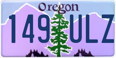 OR license plate 149ULZ