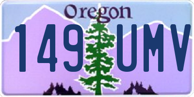 OR license plate 149UMV