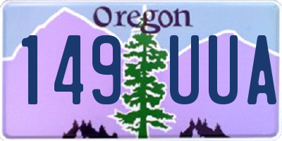 OR license plate 149UUA