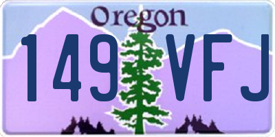 OR license plate 149VFJ