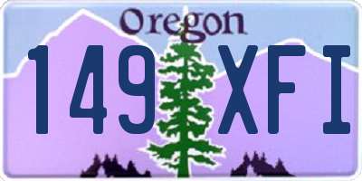 OR license plate 149XFI