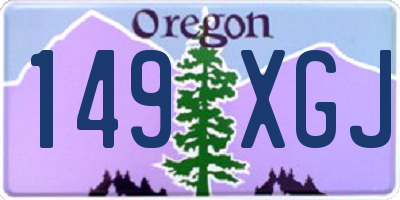 OR license plate 149XGJ