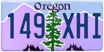 OR license plate 149XHI