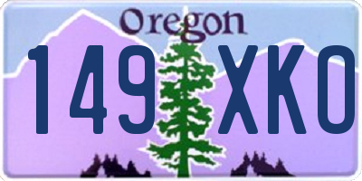 OR license plate 149XKO