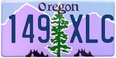 OR license plate 149XLC