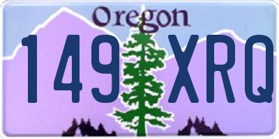 OR license plate 149XRQ