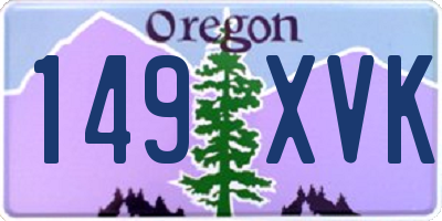 OR license plate 149XVK