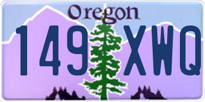 OR license plate 149XWQ