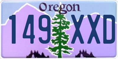 OR license plate 149XXD