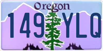 OR license plate 149YLQ