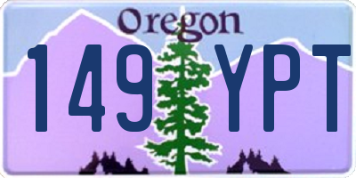 OR license plate 149YPT