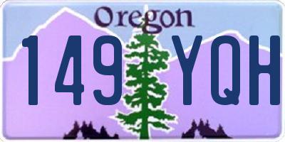 OR license plate 149YQH