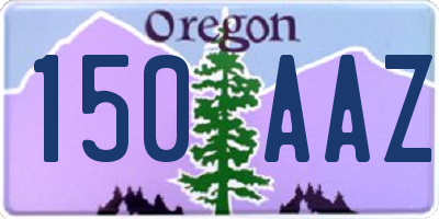 OR license plate 150AAZ
