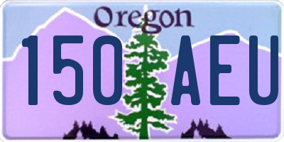 OR license plate 150AEU