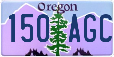 OR license plate 150AGC