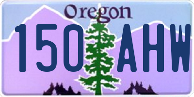 OR license plate 150AHW