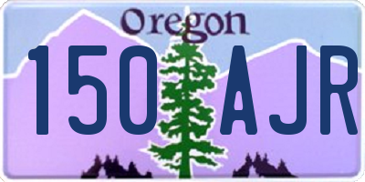 OR license plate 150AJR