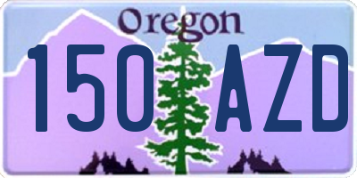 OR license plate 150AZD