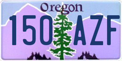 OR license plate 150AZF