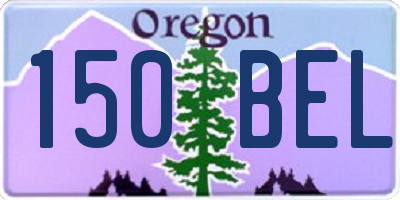 OR license plate 150BEL