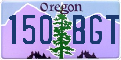 OR license plate 150BGT