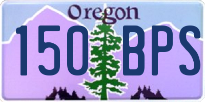 OR license plate 150BPS