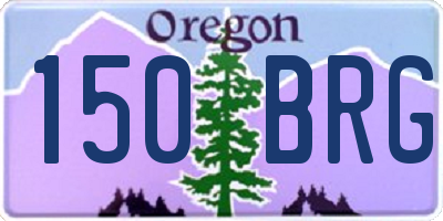 OR license plate 150BRG