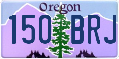 OR license plate 150BRJ