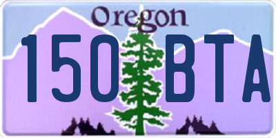OR license plate 150BTA