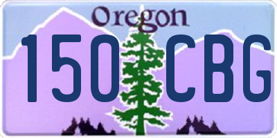 OR license plate 150CBG